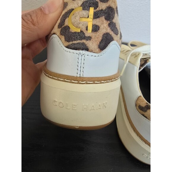 Cole Haan GrandPrø Topspin Leather Platform Sneakers women's size 6.5B - Picture 7 of 9